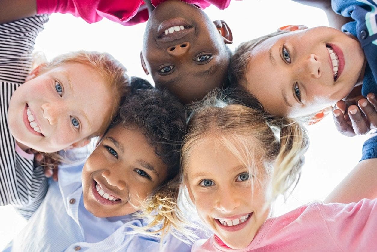 Happy children smiling at Tooth Time Dentistry Hartford CT